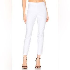 Rag & Bone White Simone Slim Fit Cropped Trousers, size 6